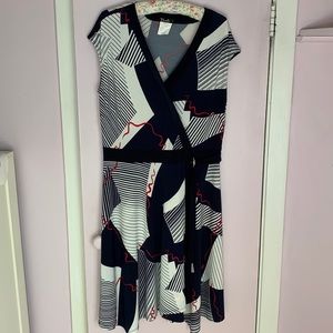 Summer dress stretch v neck